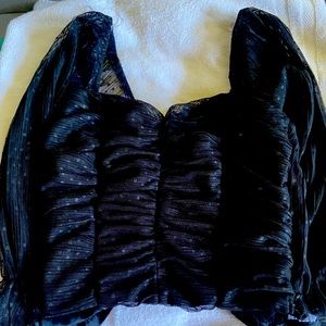 Black long sleeve dressing shirt
